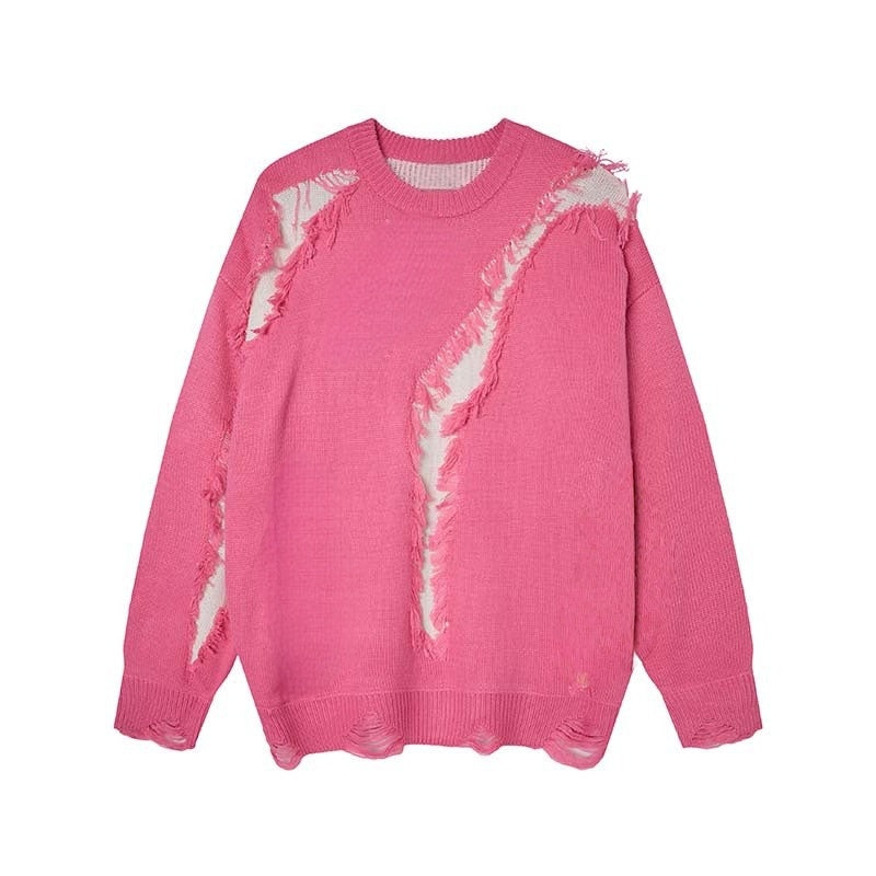 Durable Raw-Edge Custom Knit Sweater