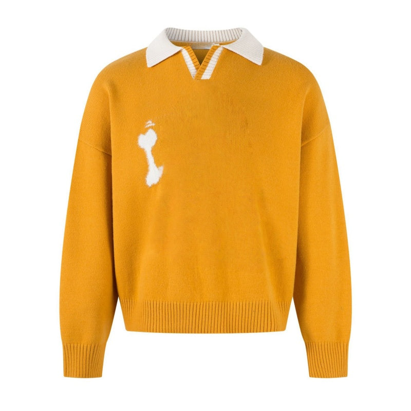 Mustard Yellow Collared Sweater